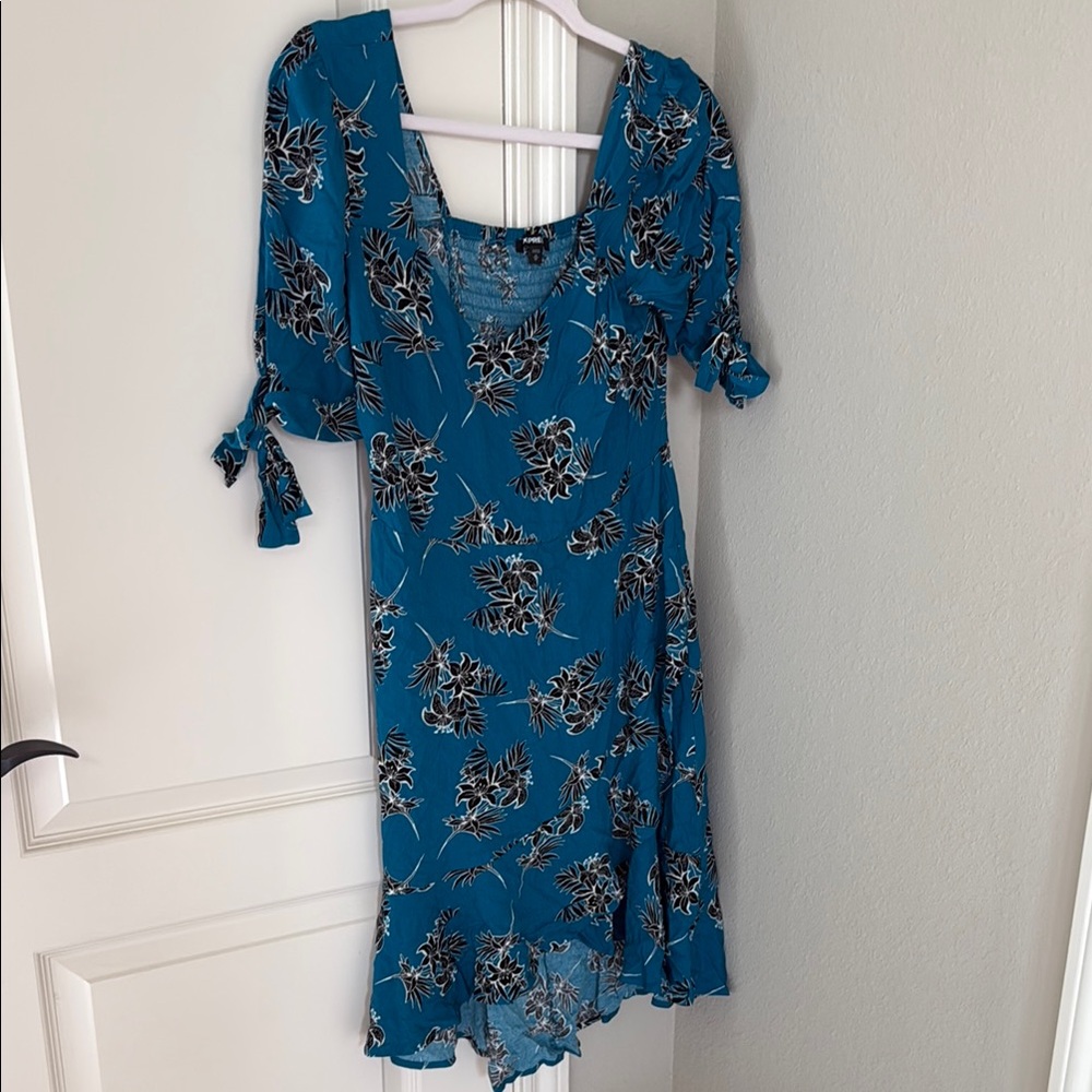 Floral Blue Dress